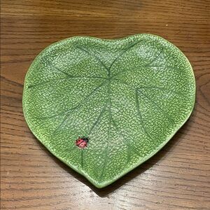 Pier 1 Imports Ladybug‎ Leaf Dinner Plate